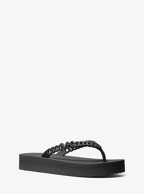 michael kors flip flop sxhwarz|Zaza Platform Flip Flop .